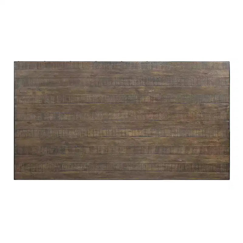 78" Double Pedestal Dining Table – Weathered Cherry Finish