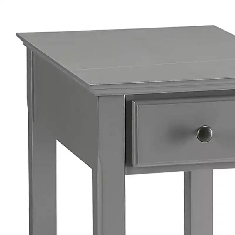13" Bertie Accent Table – Gray