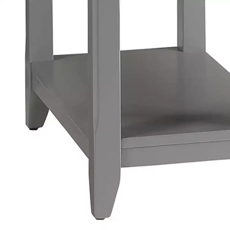 13" Bertie Accent Table – Gray