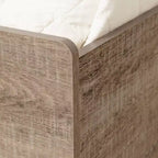 Letto a piattaforma singolo con 3 cassetti – Finitura marrone/rovere invecchiato