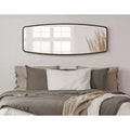 Rectangle MDF Full Length Wall Mirror, 18x48, Bronze
