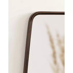 Specchio da parete rettangolare a figura intera in MDF, 18x48, Bronzo