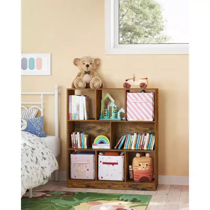 8-Cube Bookcase and Storage Organizer