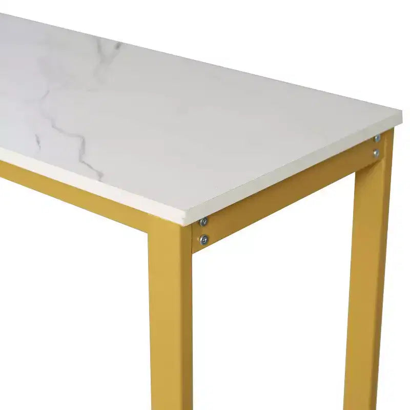 5-Tier Metal Bar and Wine Table with Bottle Storage and Stemware Holders