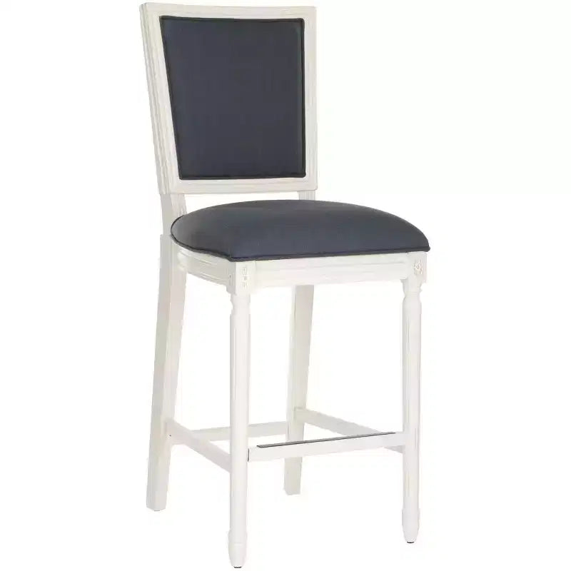 Rectangle Bar Stool (Set of 2) – Upholstered, Fixed Height, 30" Seat