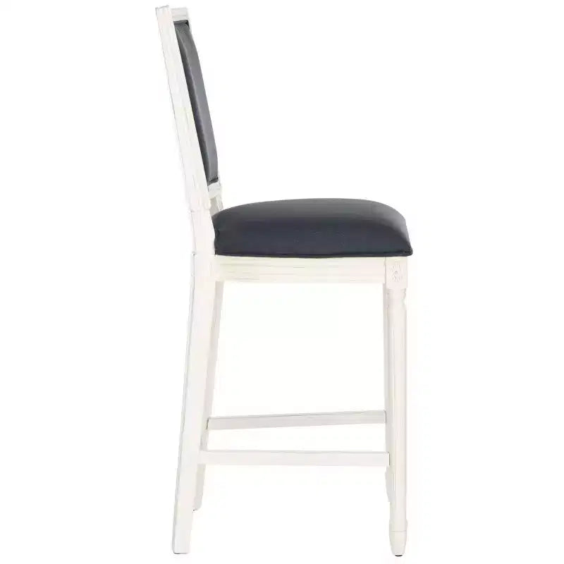 Rectangle Bar Stool (Set of 2) – Upholstered, Fixed Height, 30" Seat
