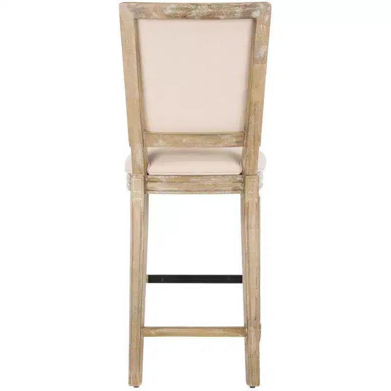 Rectangle Bar Stool (Set of 2) – Upholstered, Fixed Height, 30" Seat