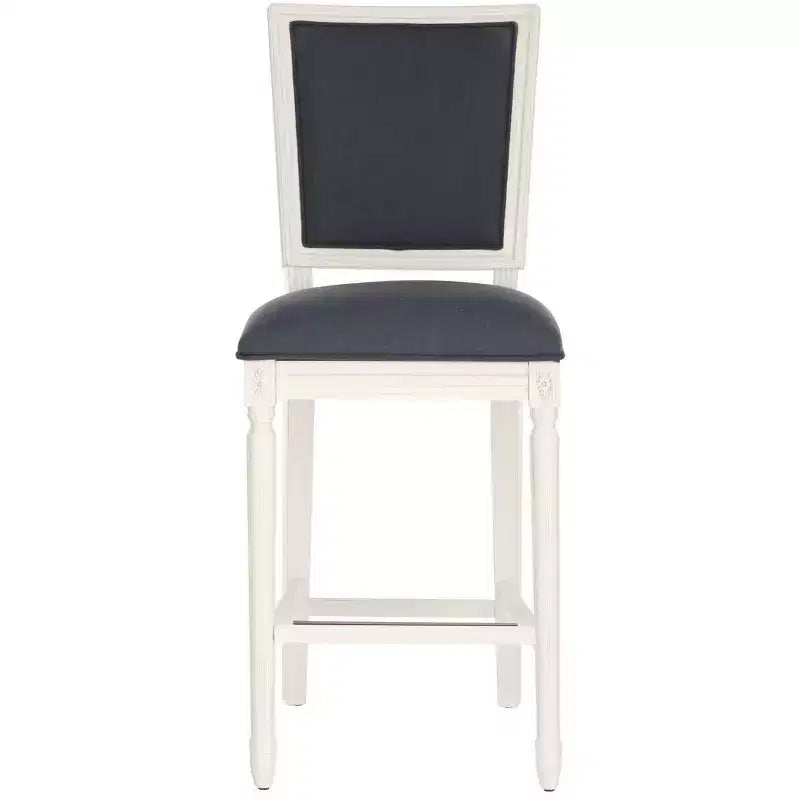 Rectangle Bar Stool (Set of 2) – Upholstered, Fixed Height, 30" Seat