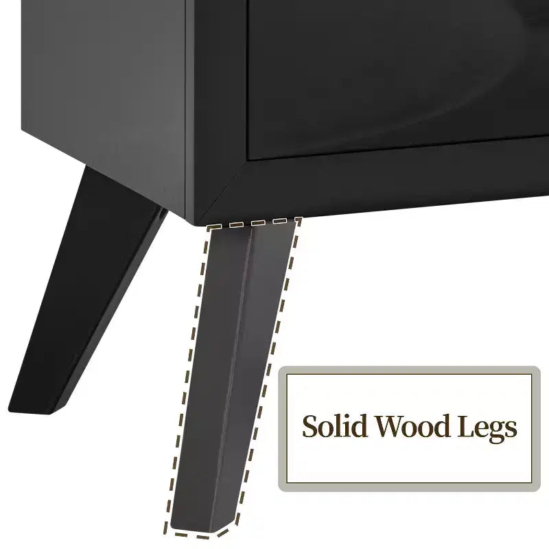 2-Drawer Vintage Nightstand End Table