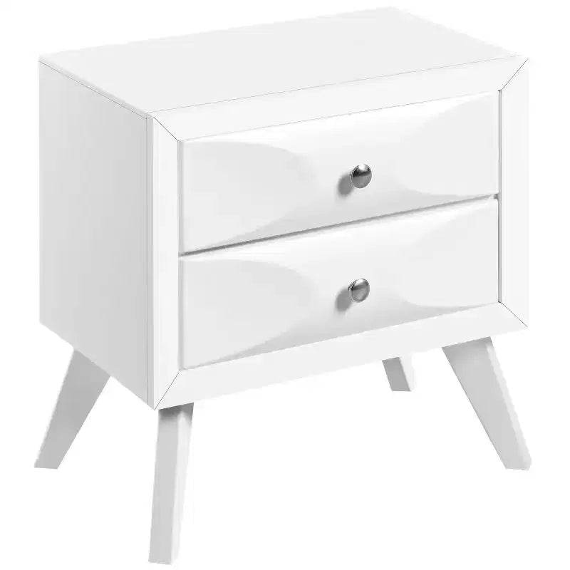 2-Drawer Vintage Nightstand End Table