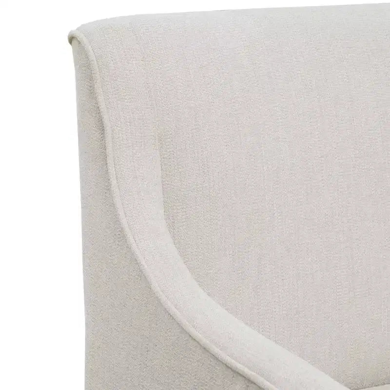 Slipcover Dining Arm Chair with Casters
