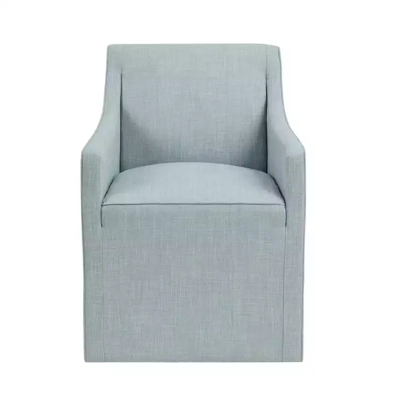 Slipcover Dining Arm Chair with Casters