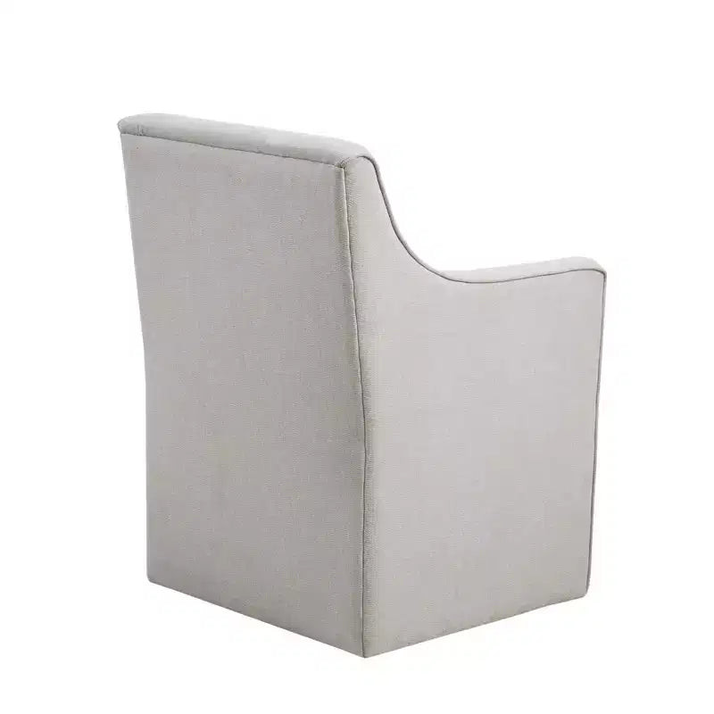 Slipcover Dining Arm Chair with Casters