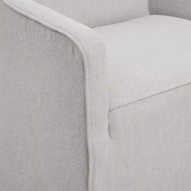 Slipcover Dining Arm Chair with Casters