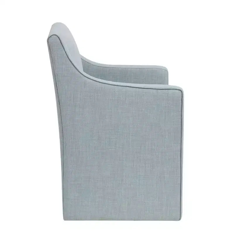 Slipcover Dining Arm Chair with Casters