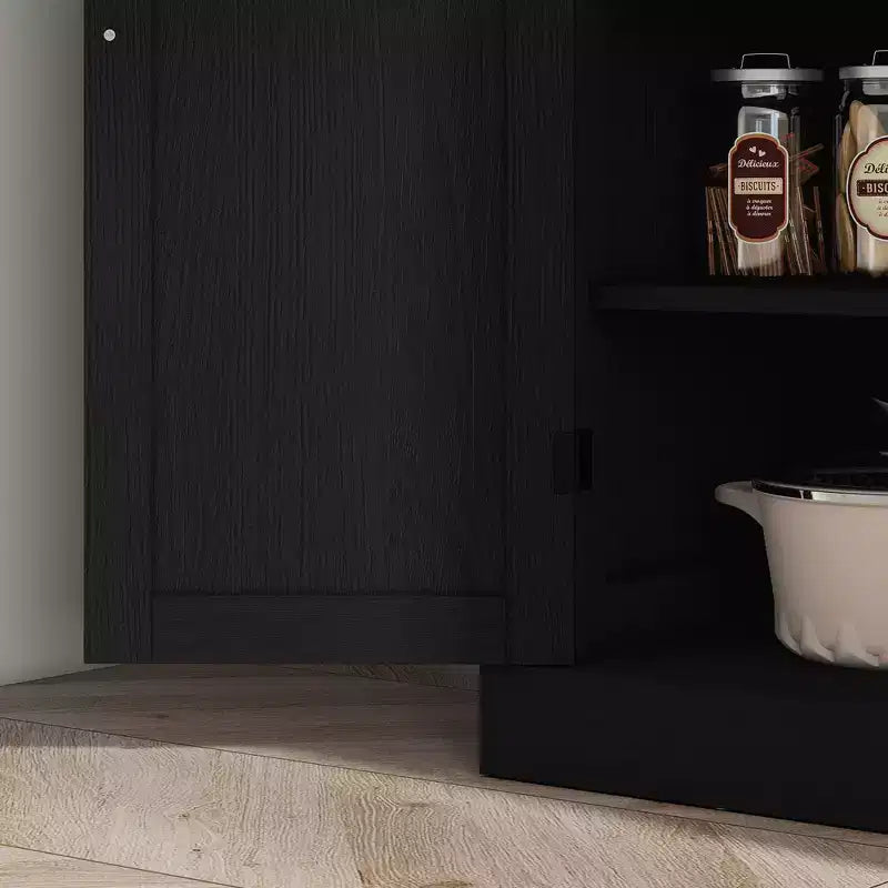 72" Freestanding Kitchen Pantry Cabinet with 2 Doors and Adjustable Shelves
