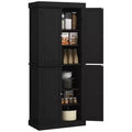 HOMCOM 72 Traditional Freestanding Kitchen Pantry Cupboard with 2 Cabinet, and Adjustable Shelves