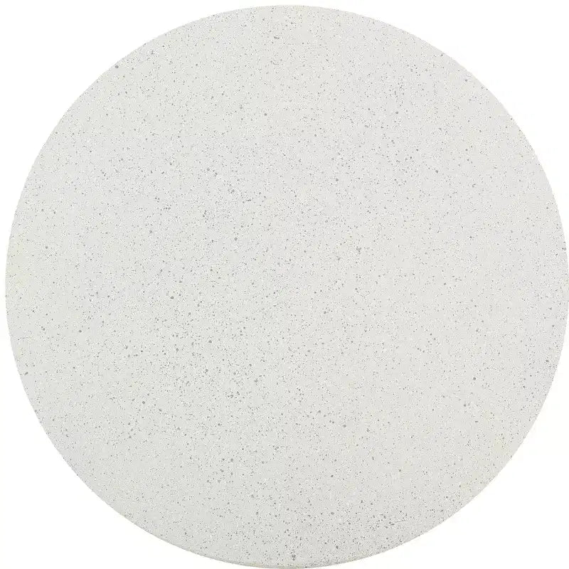 16.25" Round Polyresin Drum Accent Table – Indoor/Outdoor
