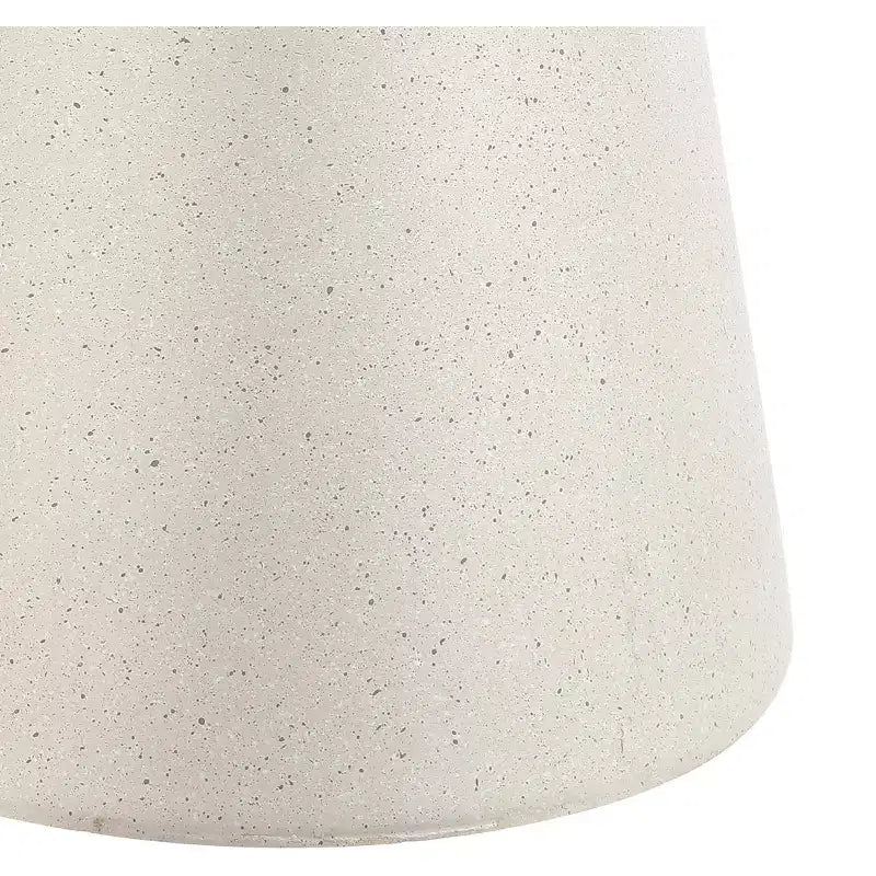 16.25" Round Polyresin Drum Accent Table – Indoor/Outdoor