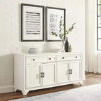 Credenza invecchiata con ante e cassetti contenitore