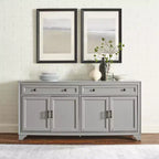 Credenza invecchiata con ante e cassetti contenitore
