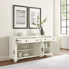 Credenza invecchiata con ante e cassetti contenitore