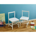Kids Chair with Top Rail Back Support (Set of 2)