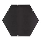 Specchio Esagonale da Parete, 22 x 25 Pollici, Cornice in Plastica