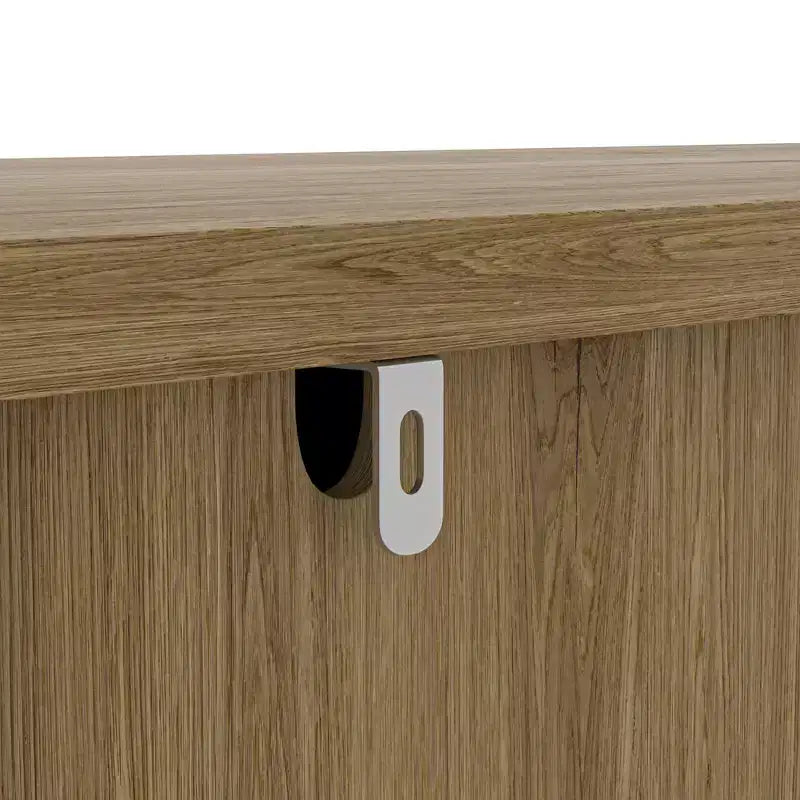 67''/71 Tall Freestanding Kitchen Buffet Cabinet with Doors and Drawer, Natural