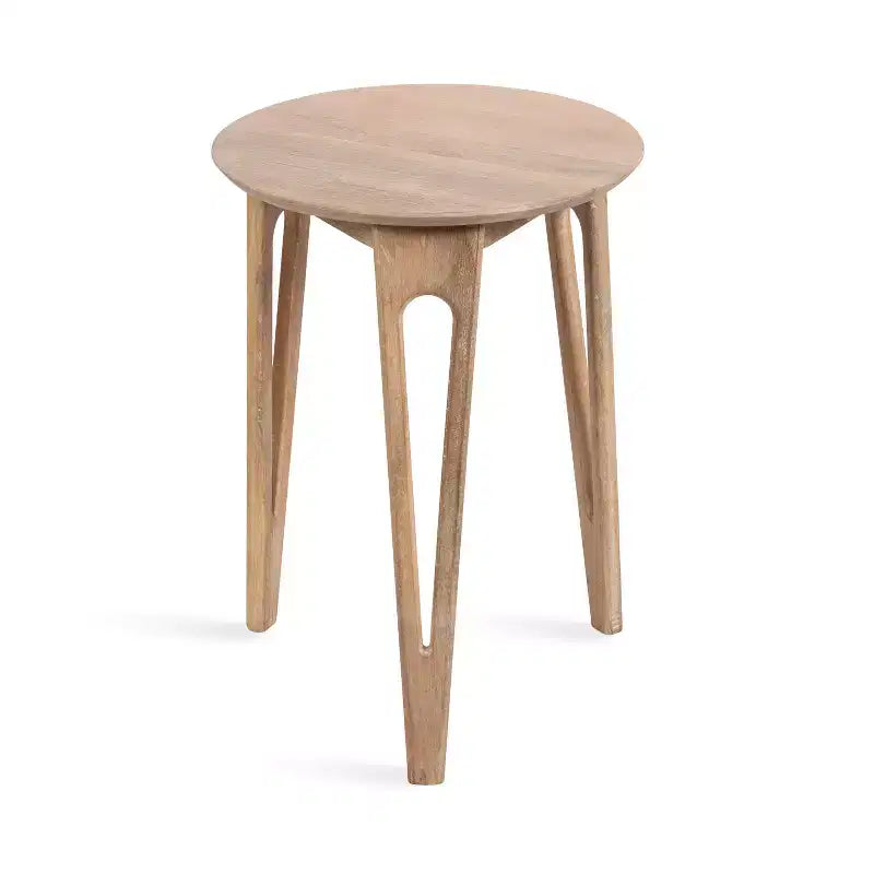 Round Side Table 16x16x22, Natural