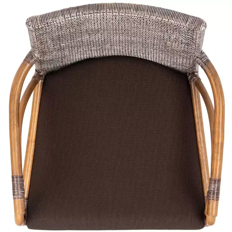 Accent Arm Chair with Wood Frame and Upholstered Seat