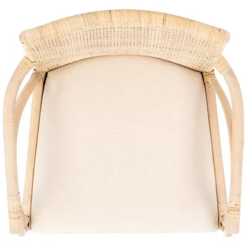 Accent Arm Chair with Wood Frame and Upholstered Seat