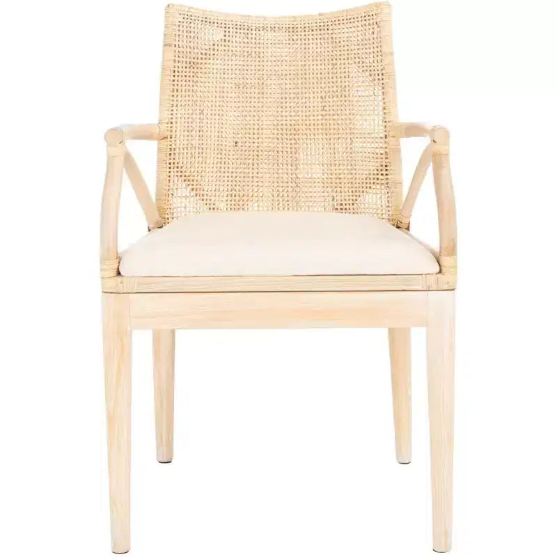 Accent Arm Chair with Wood Frame and Upholstered Seat