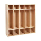 ECR4Kids Streamline 5-Section Coat Locker with Cubby Storage, Classroom Furniture