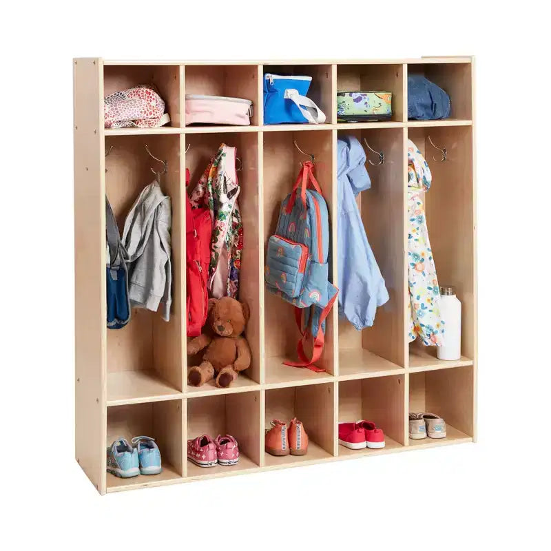 5-Section Coat Locker with Cubby Storage