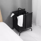 Laundry Hamper with lid,110L Laundry Basket with 2 Removable Bags,2 Section Dirty Clothes Basket for Laundry Room Closet Bathroom