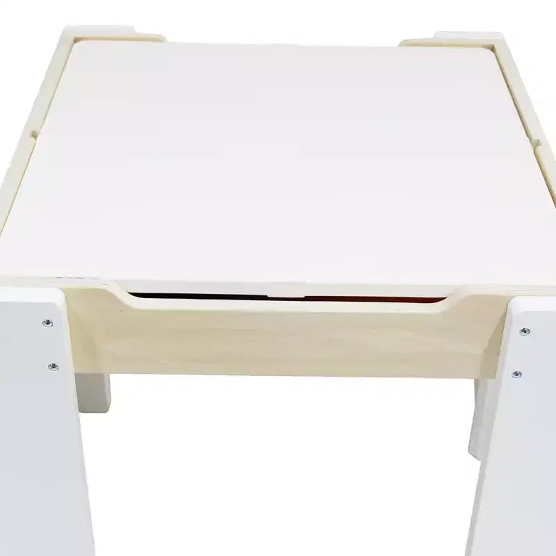 Kids Multi-Activity Table with Reversible Tabletop & Chairs Set