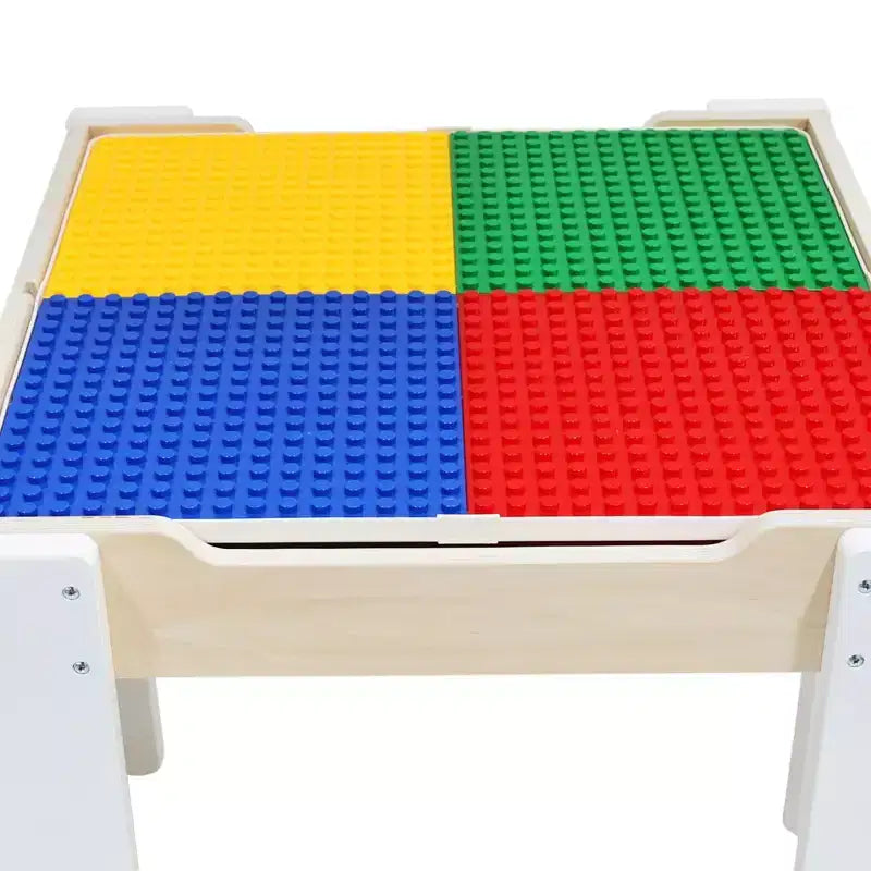 Kids Multi-Activity Table with Reversible Tabletop & Chairs Set