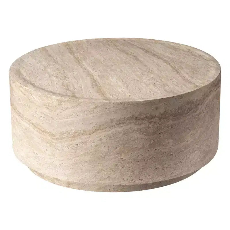 36" Round Fiberstone Coffee Table – Indoor & Outdoor Accent Table