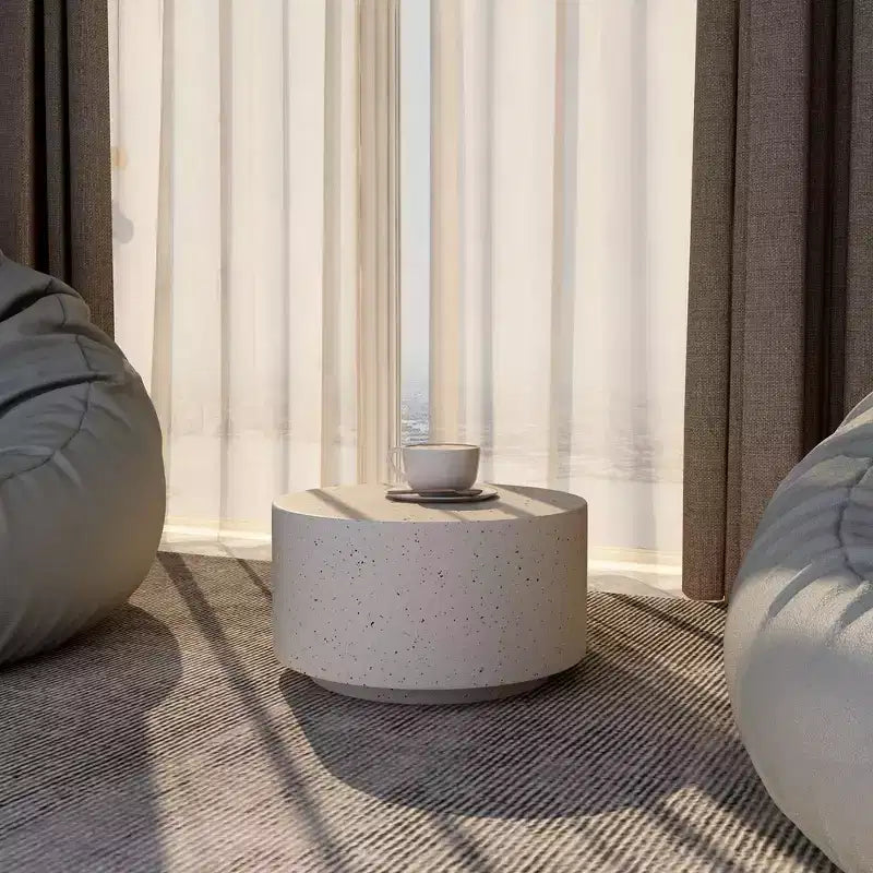 36" Round Fiberstone Coffee Table – Indoor & Outdoor Accent Table