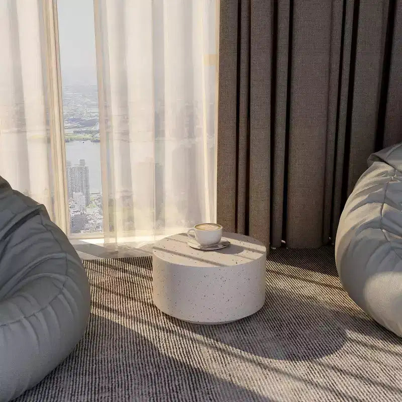 36" Round Fiberstone Coffee Table – Indoor & Outdoor Accent Table