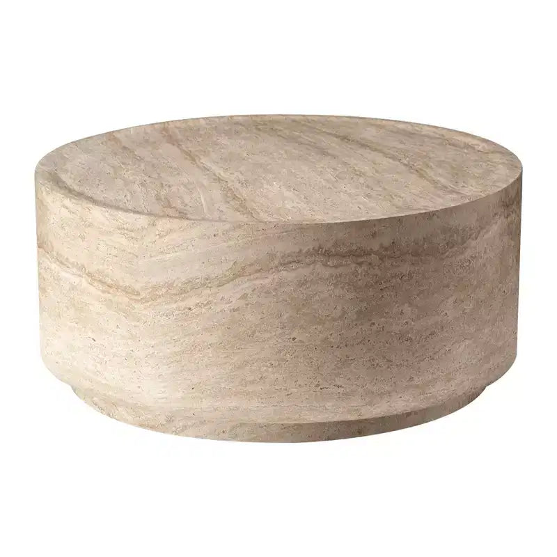 36" Round Fiberstone Coffee Table – Indoor & Outdoor Accent Table