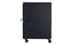 Classificatore mobile a due cassetti, formato Letter/Legale, nero/blu